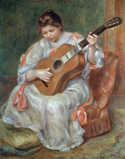 El guitarrista, 1897 de Pierre Auguste Renoir